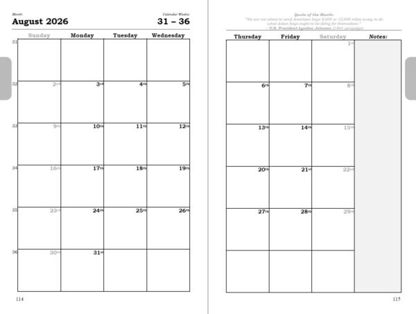 planner 2026 – vietnam war