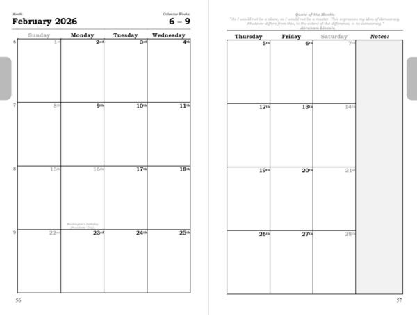 planner 2026 – american civil war