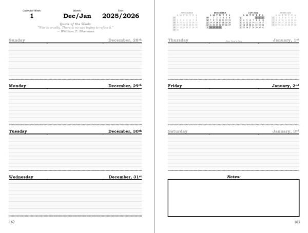 planner 2026 – american civil war