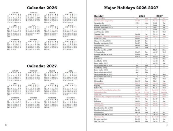 planner 2026 – american revolution