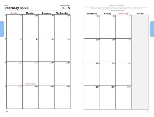planner 2026 – american civil war