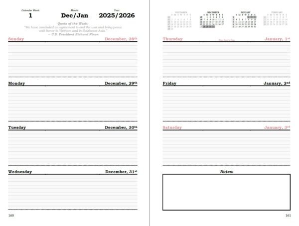 planner 2026 – vietnam war