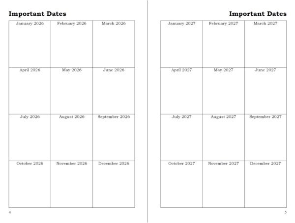 planner 2026 – american revolution