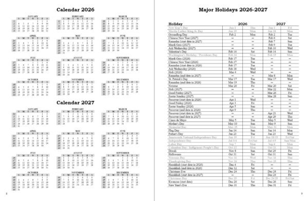 planner 2026 – american revolution