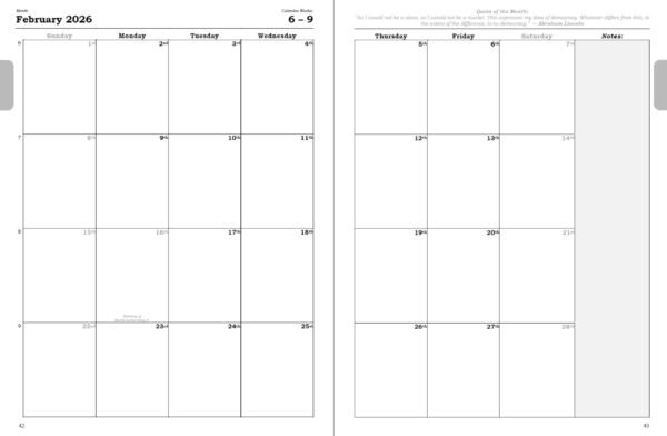planner 2026 – american civil war