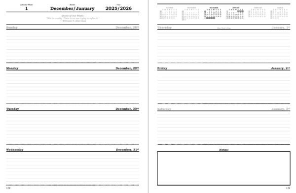 planner 2026 – american civil war