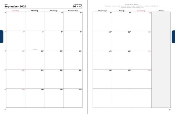 planner 2026 – american revolution